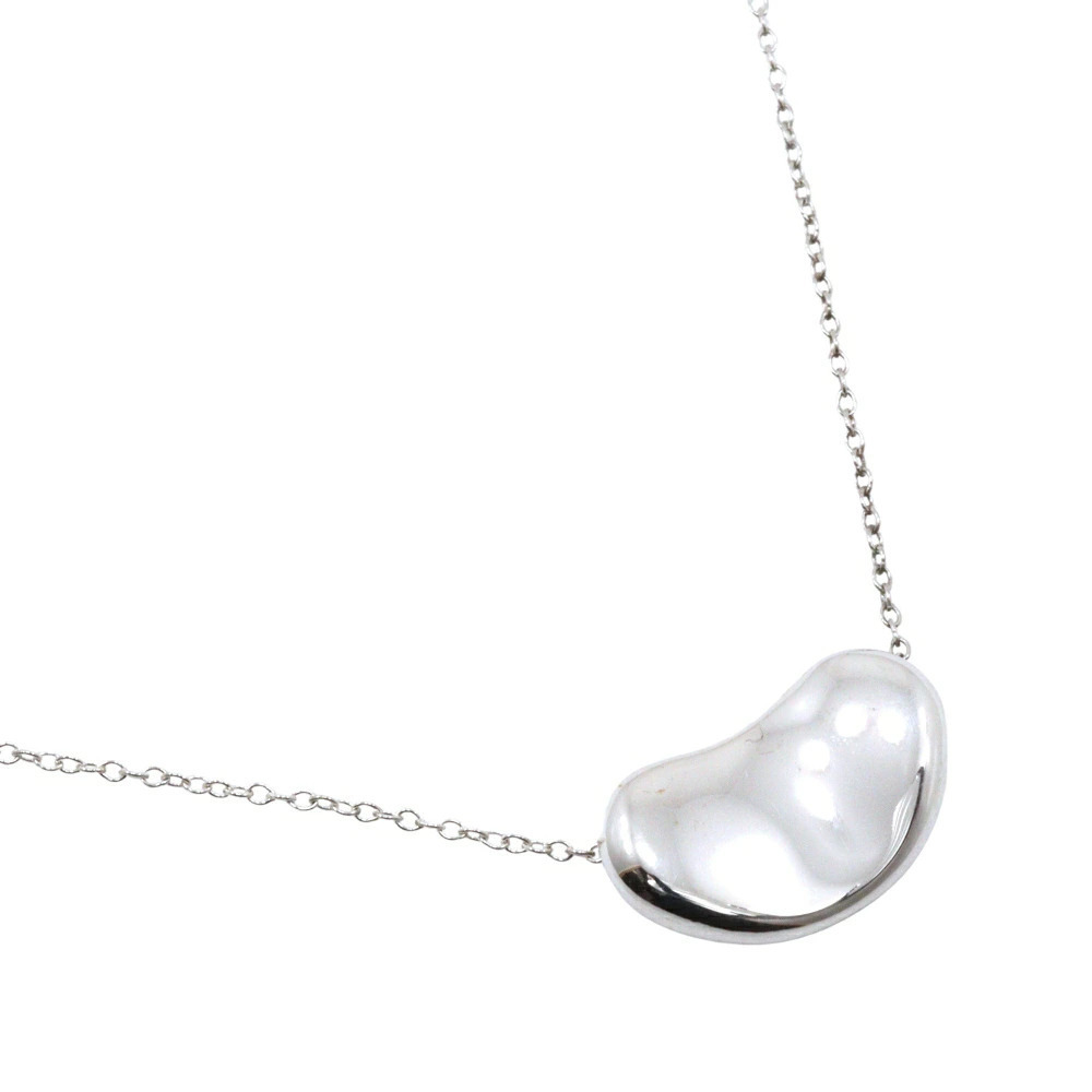 Tiffany Co Bean Necklace Elsa Peretti Sterling Silver